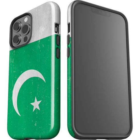 Pakistan Flag Distressed iPhone 15 Pro Max Impact Case